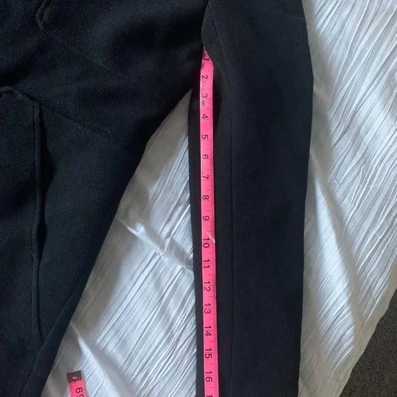 Kimi & Kai black wool walking coat, maternity Sz Med NWT - Picture 7 of 8